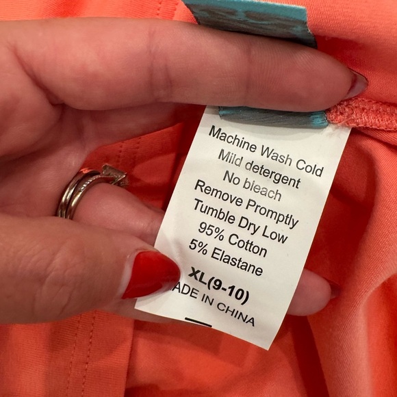 Serendipity by Shrimp and Grits Boy’s Coral Polo Shirt with Embroidered Logo - Picture 6 of 6